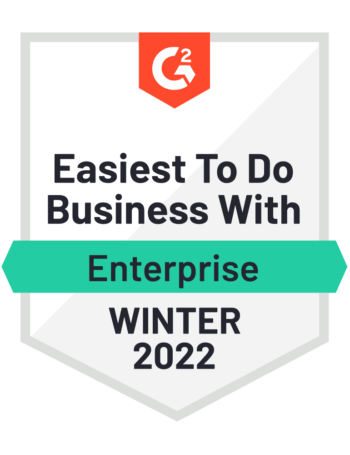 G2 Easiest to do Business With Enterprise Winter 2022