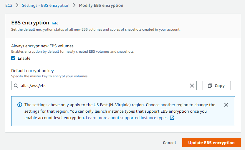 image_tooltip Amazon EBS Encryption